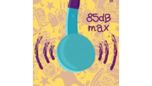 Maximum volume limited to 85 dB for safe music enjoyment