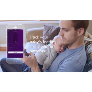 Measures and records your child’s temperature