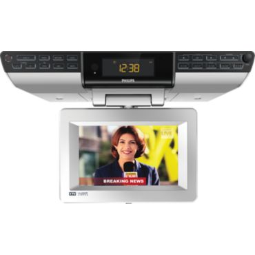 Radio reloj para cocina