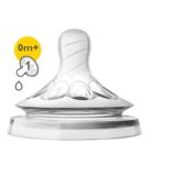 Philips Avent Natural Baby Bottle Nipple, Newborn 0M+, 2pk, SCF651/23