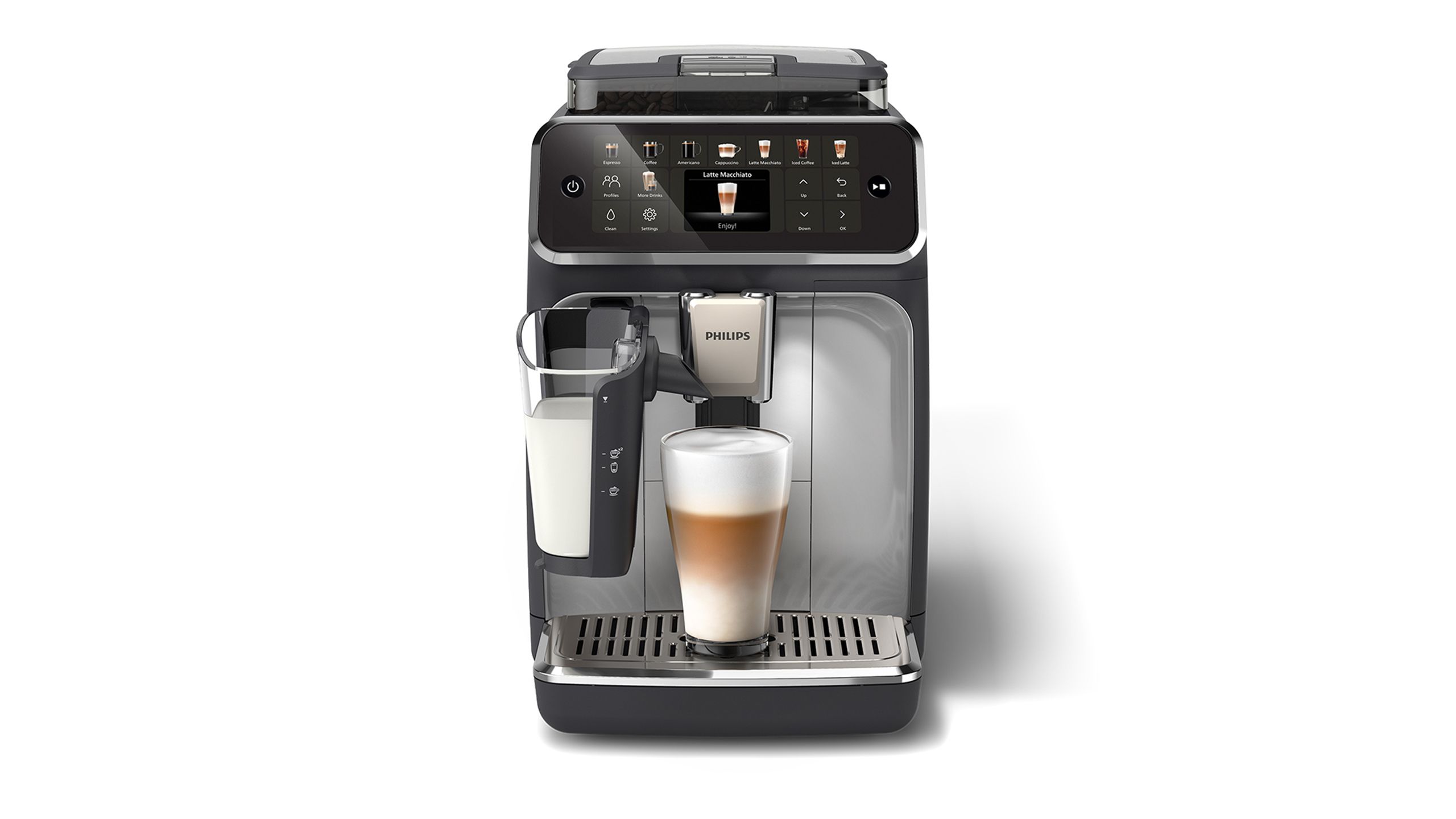 Series 5500 EP5546/70 coffee machine with LatteGo milk system