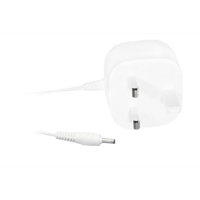 Connects your baby monitor to a mains plug socket