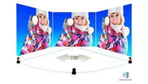 IPS-AHVA wide-view technology for image and colour accuracy