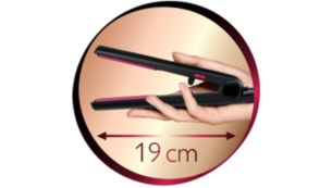 19 cm lange straightener