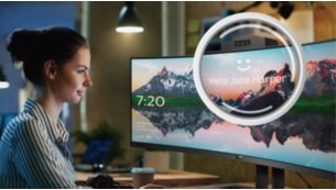 Connectez-vous en toute sécurité avec la webcam rétractable équipée de Windows Hello™