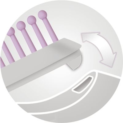 La almohadilla de cerdas se puede desmontar para facilitar la limpieza