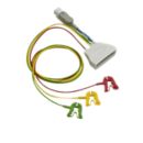 3-adriges EKG-Patientenkabel mit Clip IEC + SpO2, Tele Telemetrie-Elektrodenkabel