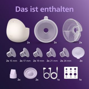 Avent Double Electric Breast Pump Natural Care Hands-free, tragbar