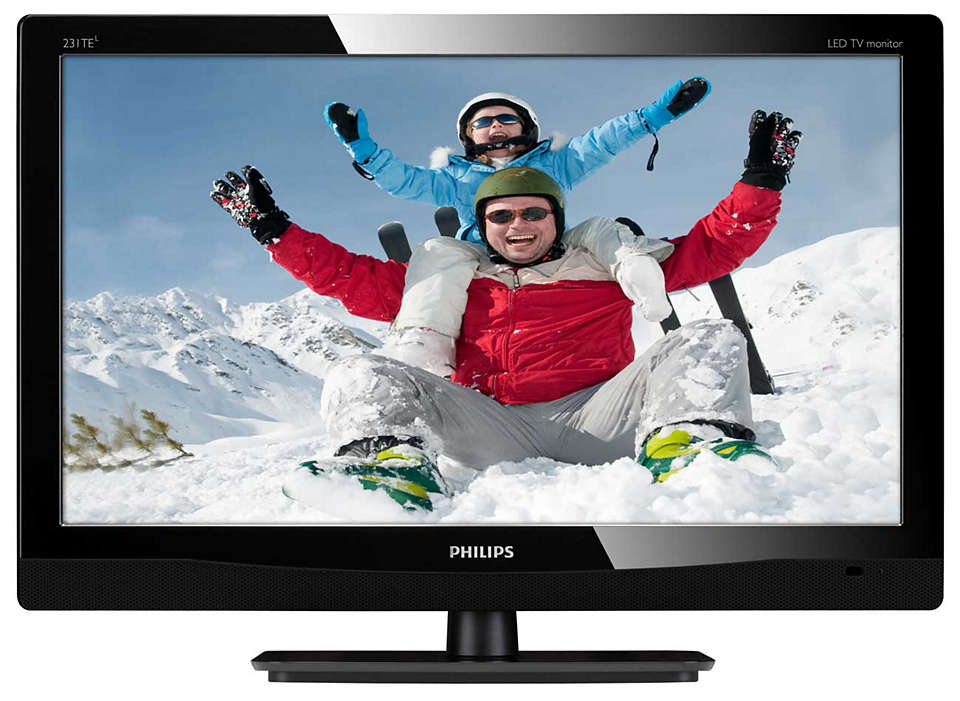 Excelente entretenimiento de TV en el monitor LED Full HD