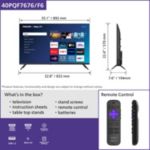 Un élégant téléviseur Smart TV à l'affichage éclatant
