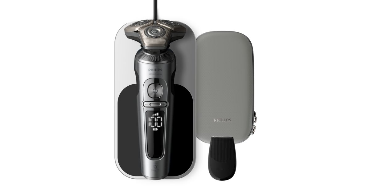 Shaver S9000 Prestige Wet & Dry Electric shaver with SkinIQ SP9871