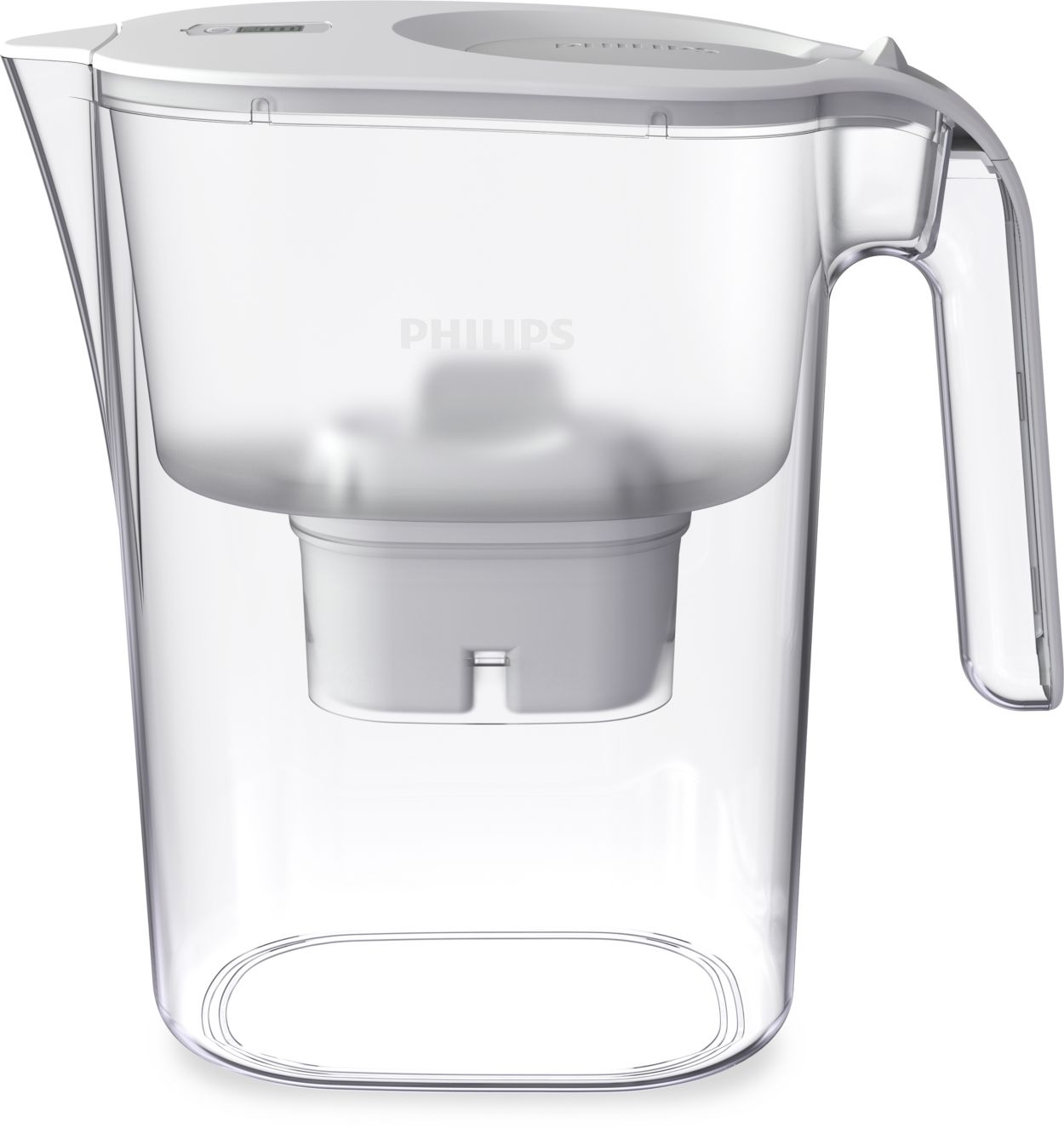 Philips AWP2935WHT/10 filtre à eau Filtre à eau pour carafe 2,6 L  Transparent, Blanc