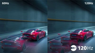 120 Hz native resolution ensures smoother motion