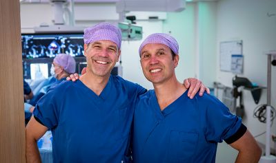 Cardiologen in het St. Antonius Ziekenhuis volgen een procedure met Philips DeviceGuide