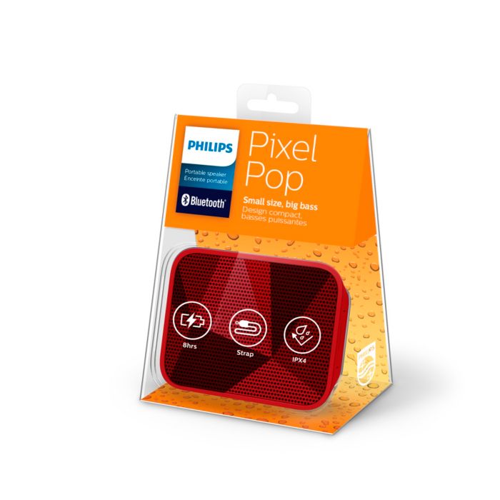 PixelPop wireless portable speaker BT110R/00 | Philips