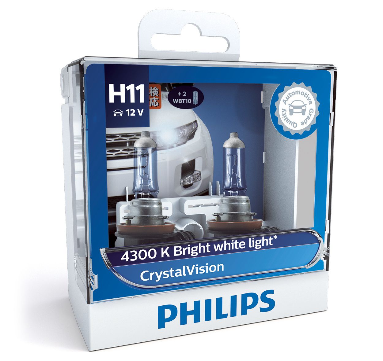 Philips H11 12362 Premium Halogen Headlight Bulb (12V, 55W)