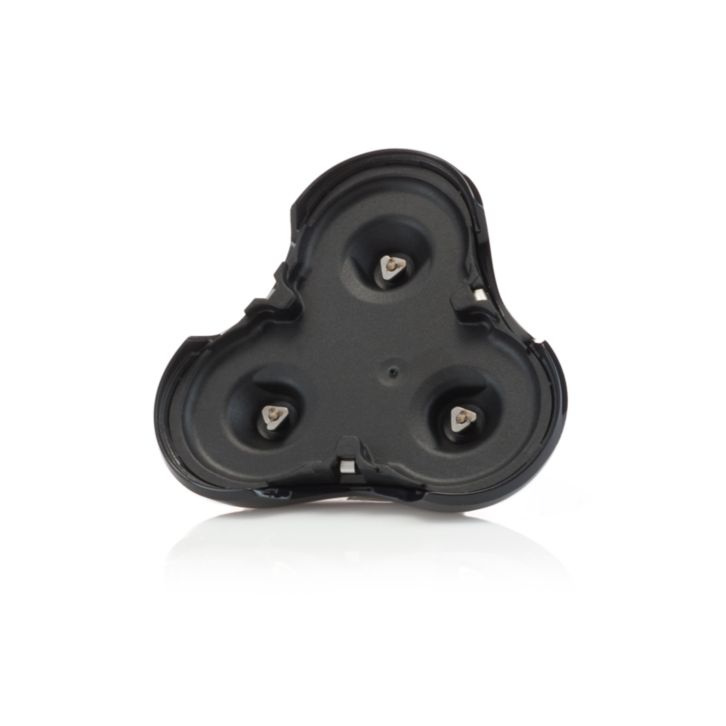 Connects shaving heads to shaver body