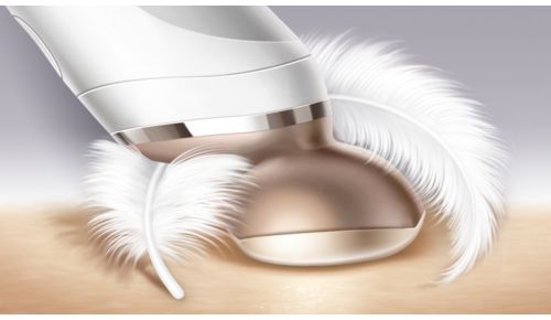 Soft-touch comfort cushions for a feeling of super-soft skin