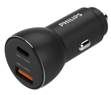 Car charger 1C 1A ports