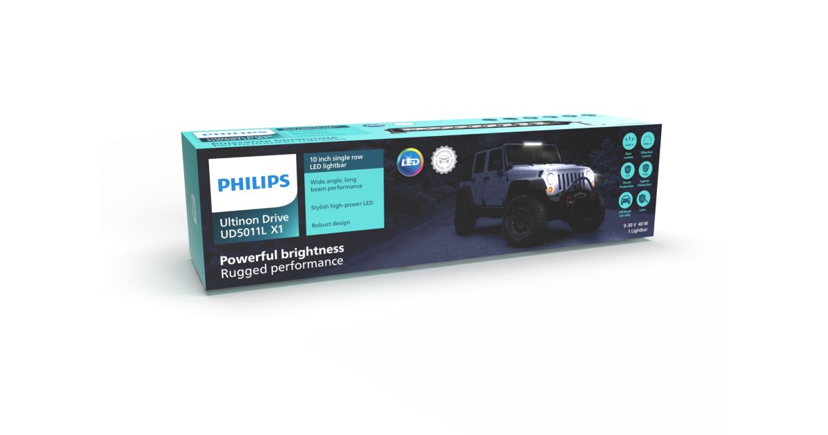 Ultinon Drive 5011L 10 Single Row LED Lightbar LUMUD5011LX1/50