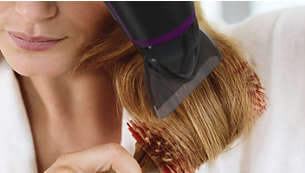 Tökéletes hajformázás a vékony hajformázó fúvócsővel