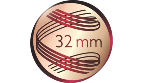 Diametro di 32 mm per ricci e onde stupendi