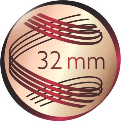 Diametro di 32 mm per ricci e onde stupendi
