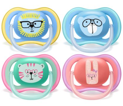 A light, breathable pacifier for sensitive skin