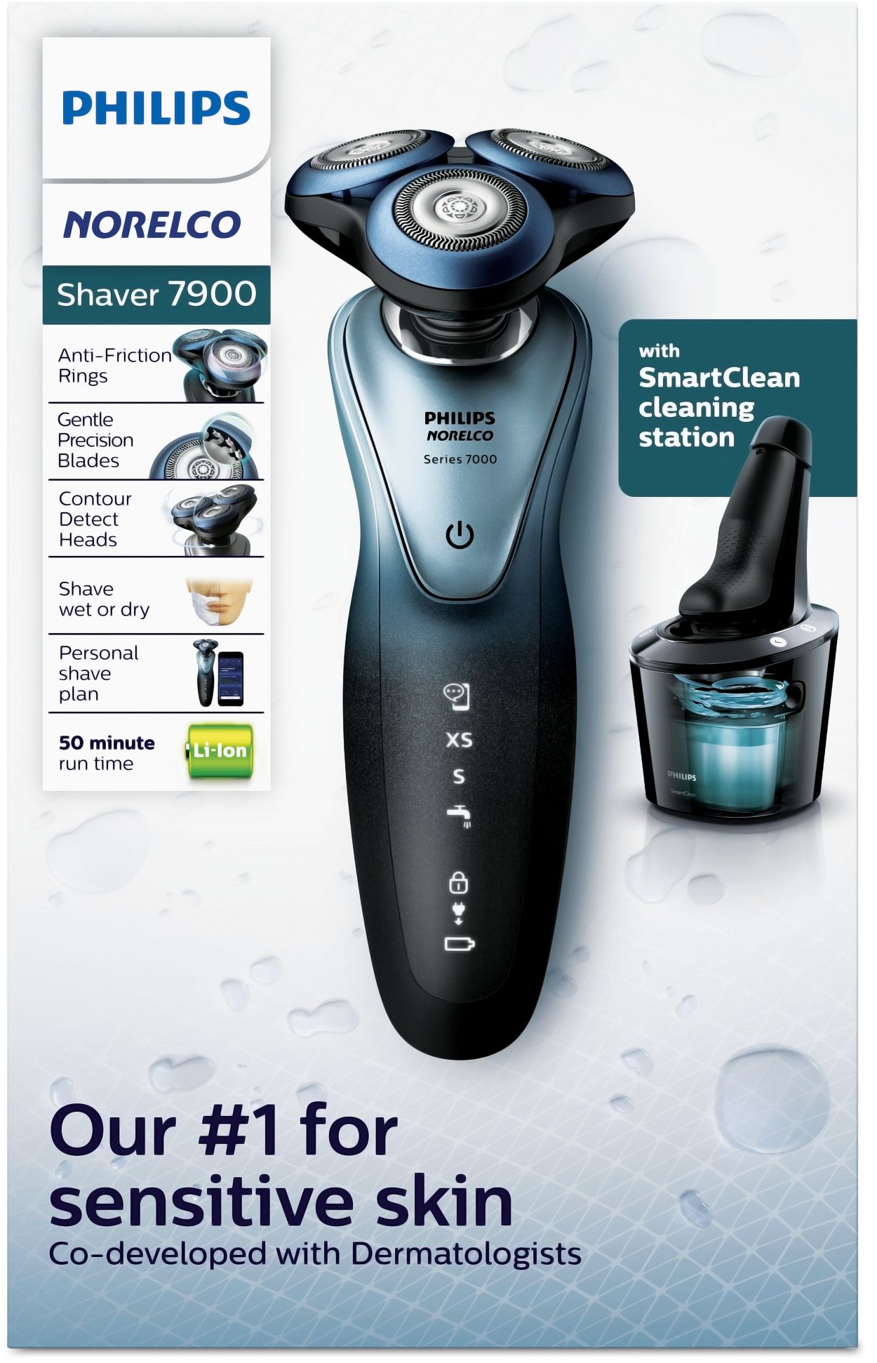 Shaver series 7000 Rasoio elettrico Wet & Dry S7370/12