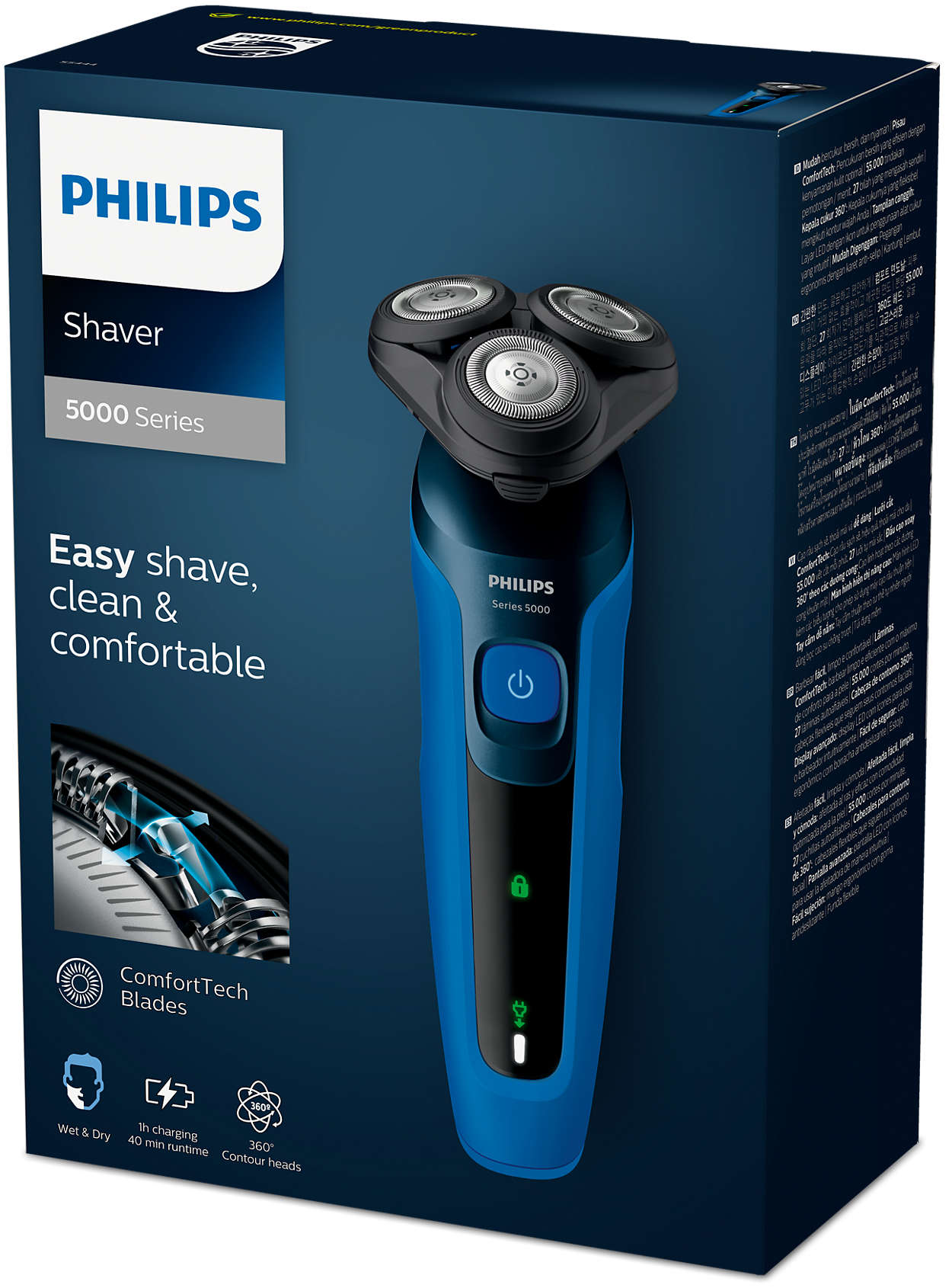 Shaver series 5000 ウェット＆ドライ電動シェーバー S5444/03 | Philips
