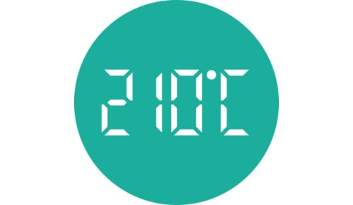 Fino a 210 °C per risultati perfetti