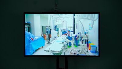 Kíp can thiệp tim mạch thực hành các thủ thuật tại Bệnh viện Nhi đồng 1