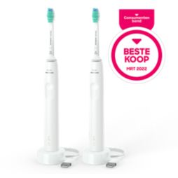 3100 series 2x Sonische, elektrische tandenborstels - Wit