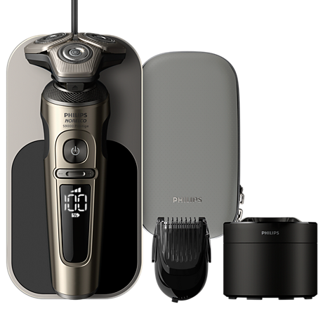 SP9883/83 Philips Norelco Shaver S9000 Prestige Wet & Dry Electric shaver with SkinIQ