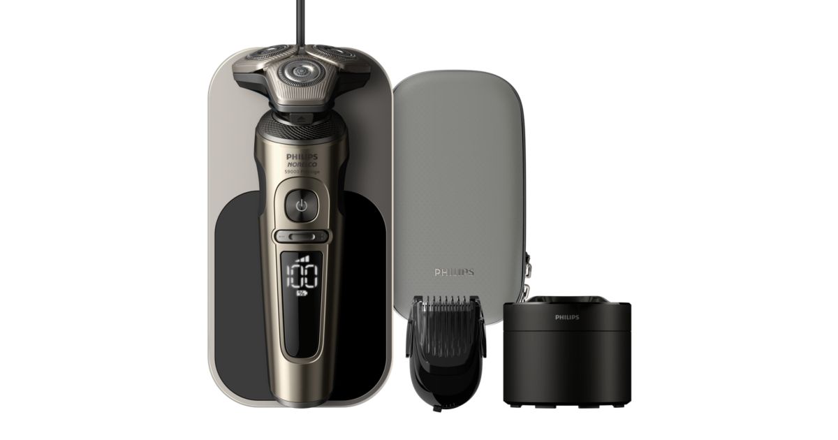 Norelco Shaver S9000 Prestige Wet & Dry Electric shaver with