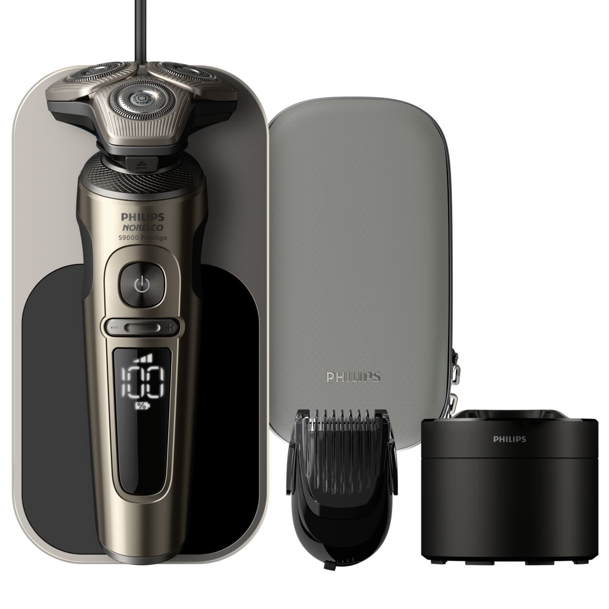 Shaver S9000 Prestige Wet & Dry Electric shaver with SenseIQ 