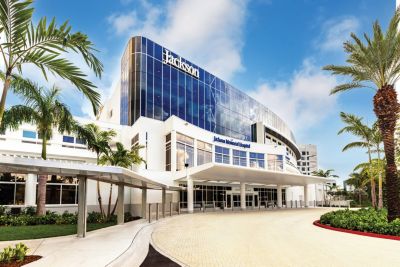 Jackson Memorial Hospital main entrance exterior