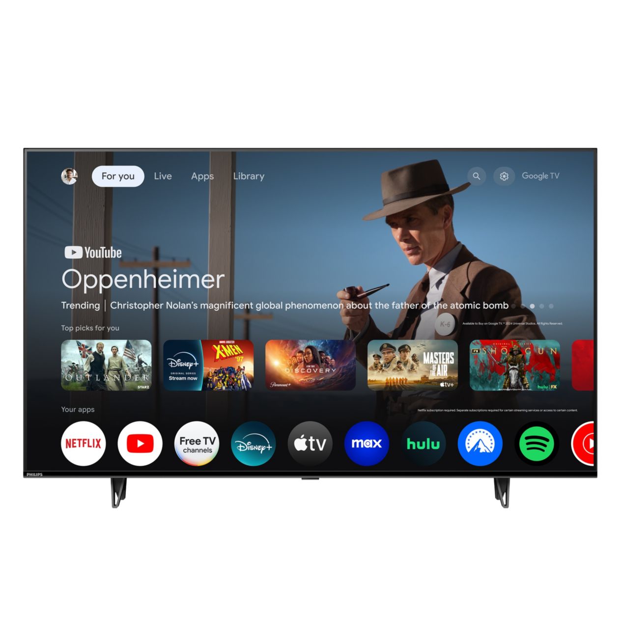 Philips 50" 4K Ultra HD LED Google TV 50PUL7552/F7