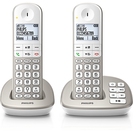 XL4952S/38  Sladdlös telefon med telefonsvarare