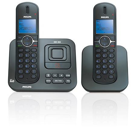 CD4552B/17  Cordless phone answer machine