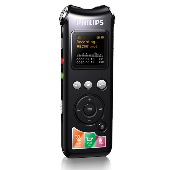 【開封済未使用品】PHILIPS ICレコーダー VTR8010 Amazon | PHILIPS ICレコーダー 16GB内蔵メモリ搭載 VTR8010