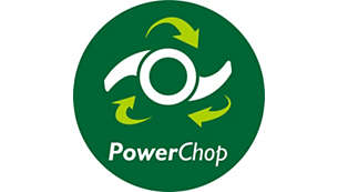 Stainless steel blade with PowerChop technology