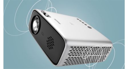 Mini proyector portátil, proyector de películas pequeñas de 30,000 horas  para uso en cine en casa al aire libre con control remoto, compatible con