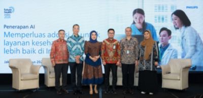 Speakers from government, healthcare and Philips at the Future Health Index 2026 Indonesia media briefing.