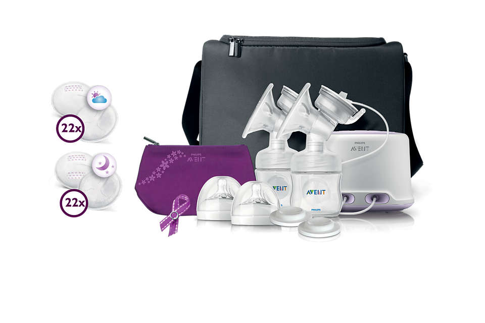 NEW Philips AVENT Double Electric Comfort Breast Pump SCF334/22 Factory Sealed 