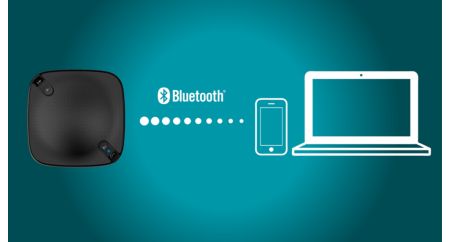 Easily connect to Bluetooth-enabled smartphones and laptops