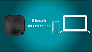 Eenvoudig aan te sluiten op smartphones en laptops met Bluetooth