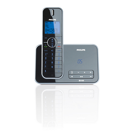 ID5551B/21 Design collection Trådløs telefon med telefonsvarer