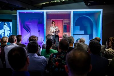 Presentatie van technische conferentie