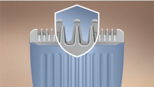 Skin-friendly, high-performance blades for a gentle trim